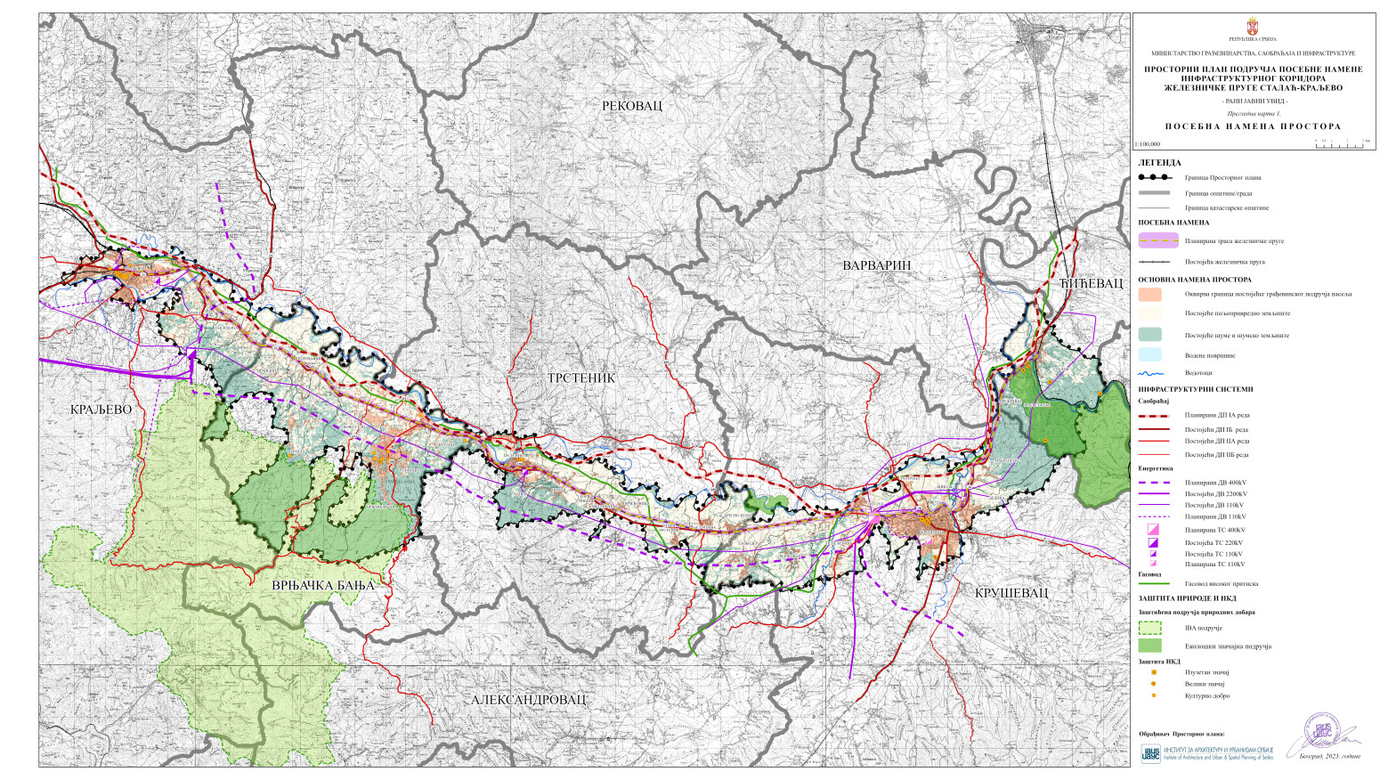 Objavljen prvi plan za železnički Moravski koridor MAPA