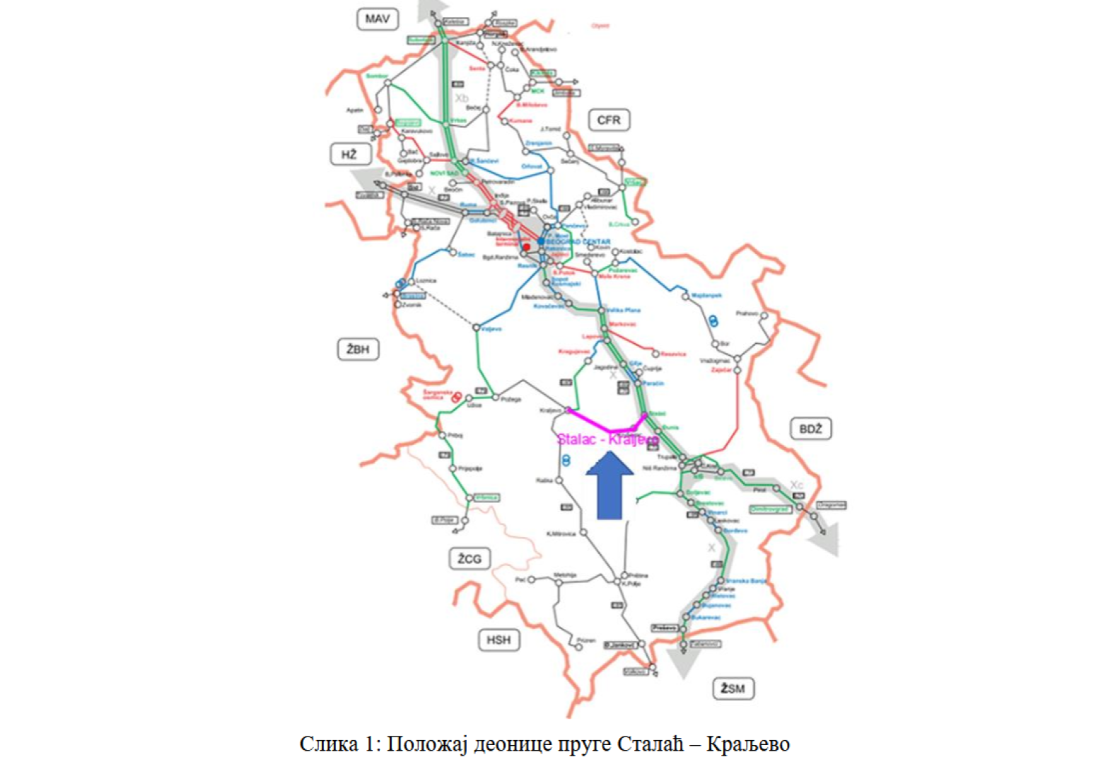 Objavljen prvi plan za železnički Moravski koridor MAPA