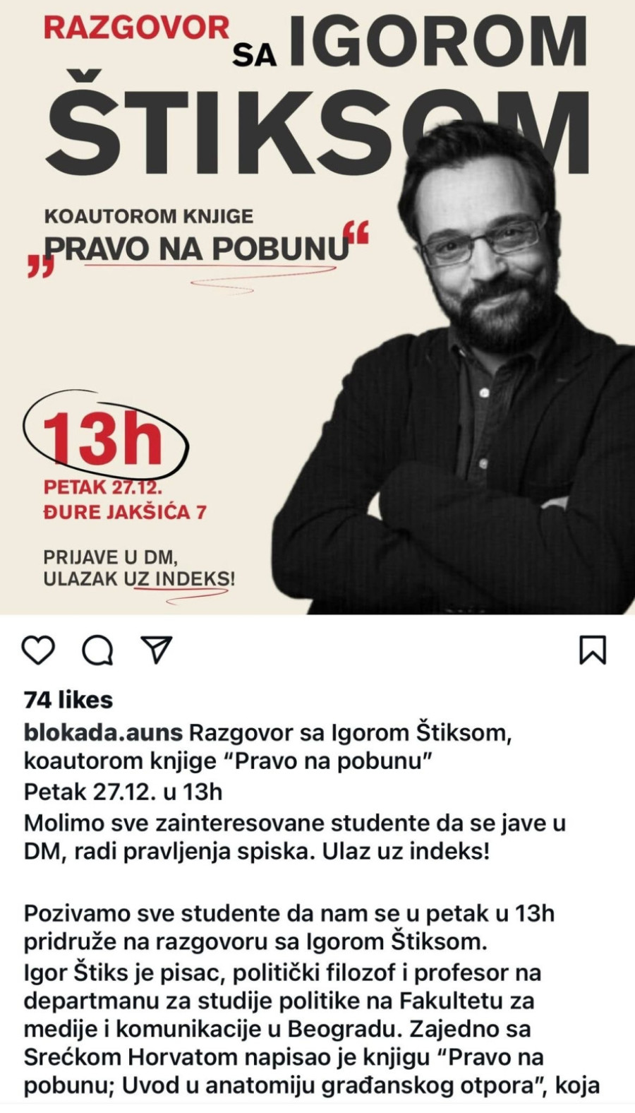 Nije hrvatska služba?! Hrvatski politički filozof uči naše studente kako da izazovu građanski rat FOTO