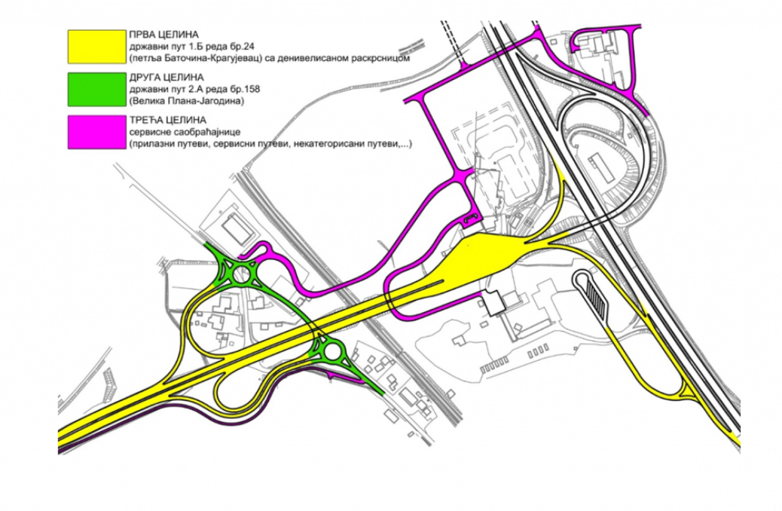 Nova petlja Batočina: U četiri trake od Kragujevca pa sve do auto-puta MAPA