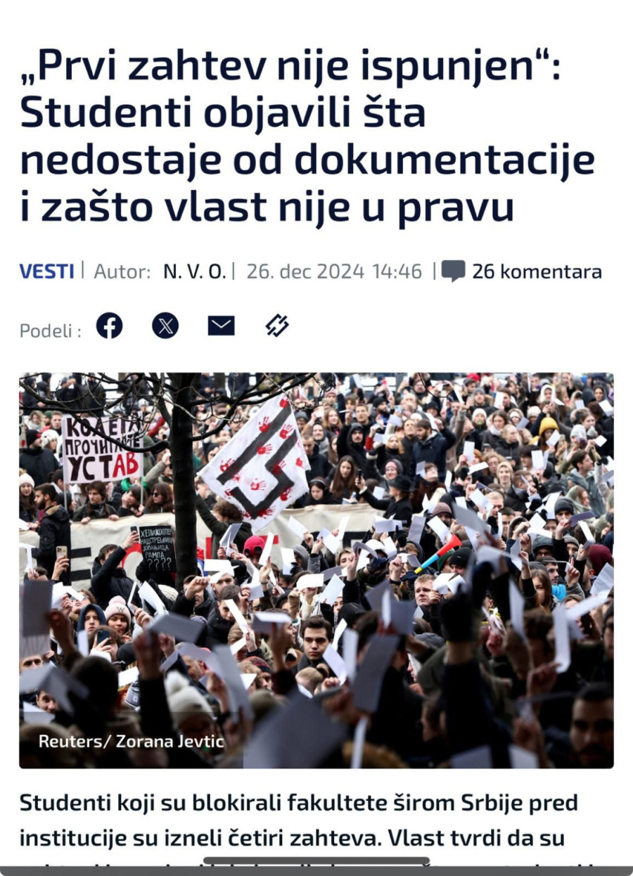 Dokaz da je u pitanju politika: Ispunjeni svi zahtevi, a blokada i dalje traje FOTO