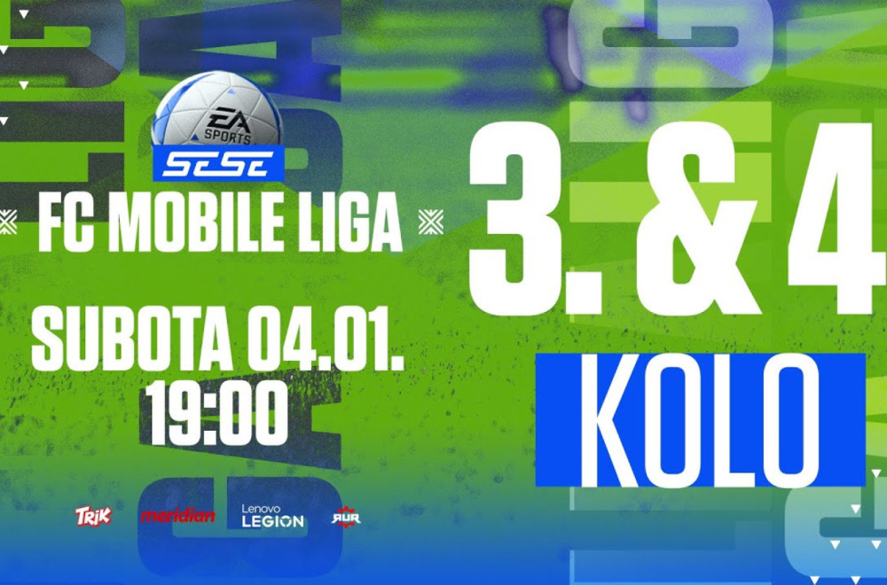 SESE FC Mobile Liga se nastavlja! Treće kolo počinje 04.01. od 19:00!