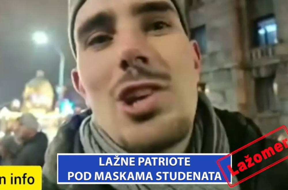 Lažomer: Lažne patriote pod maskama studenata VIDEO