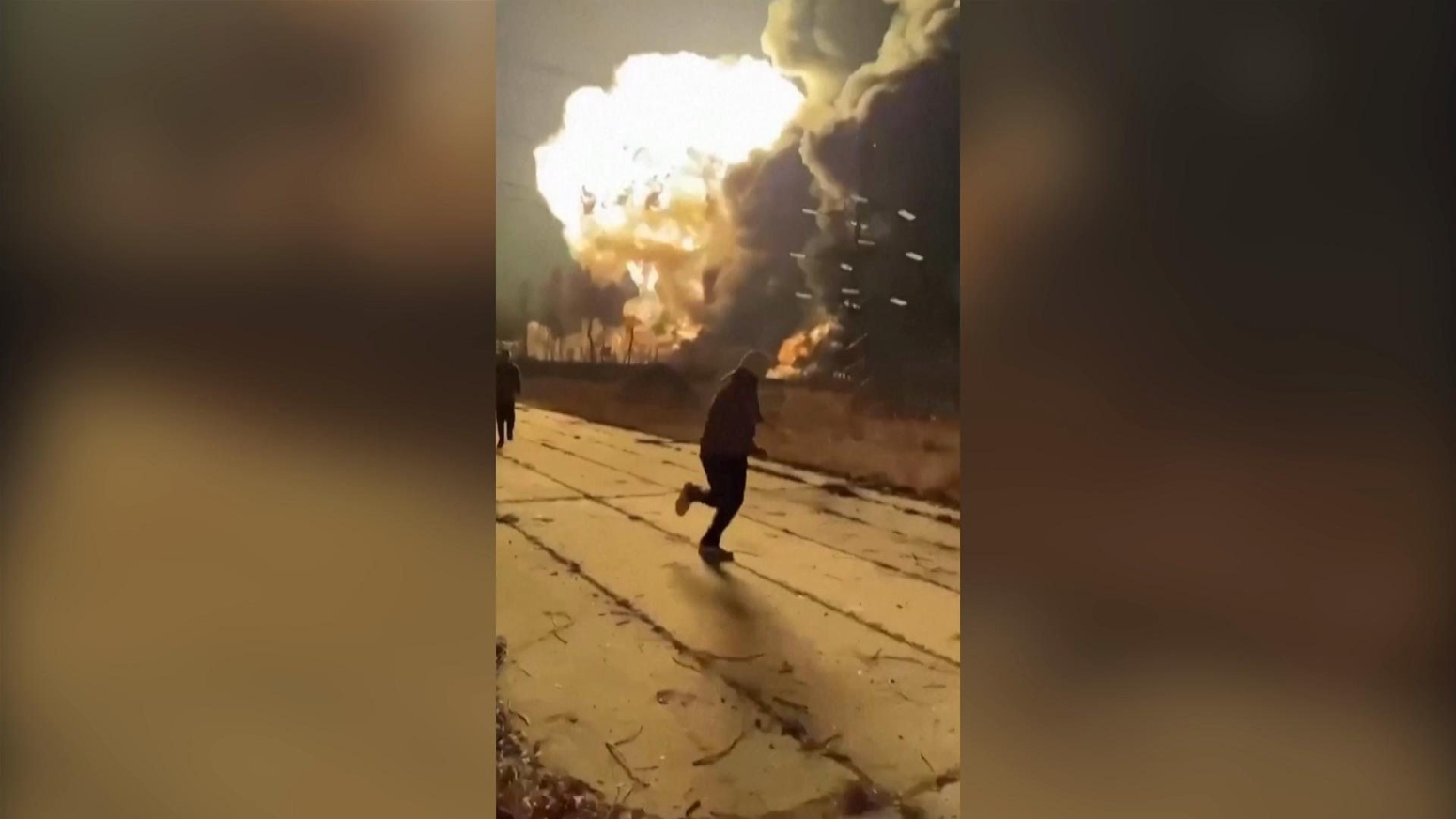 Watch: Huge explosion after strike at Russian oil refinery