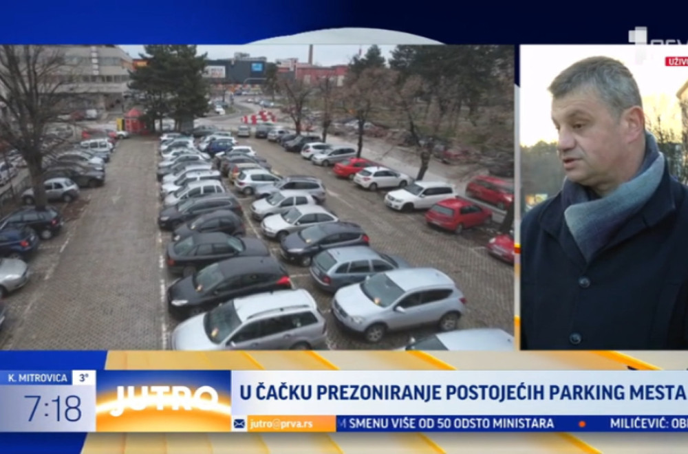 Prezoniranje parking mesta u Čačku: Evo kakve promene se uvode u ekstra zoni VIDEO