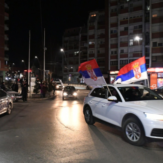 Honorary column of cars with Serbian tricolors; "Victory for all Serbs who endured the terror of Kurti" VIDEO