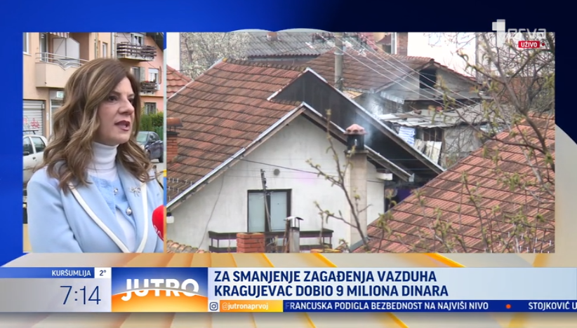 Kragujevac dobio 9 miliona dinara za smanjenje zagađenja vazduha