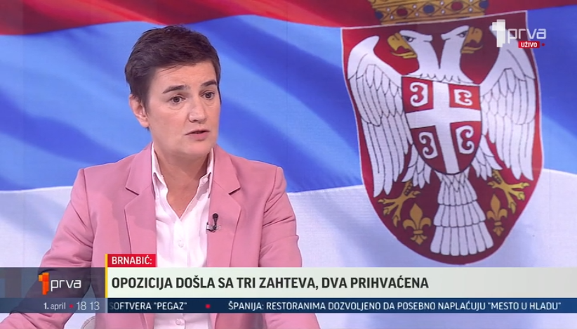 Ana Brnabić na TV Prva