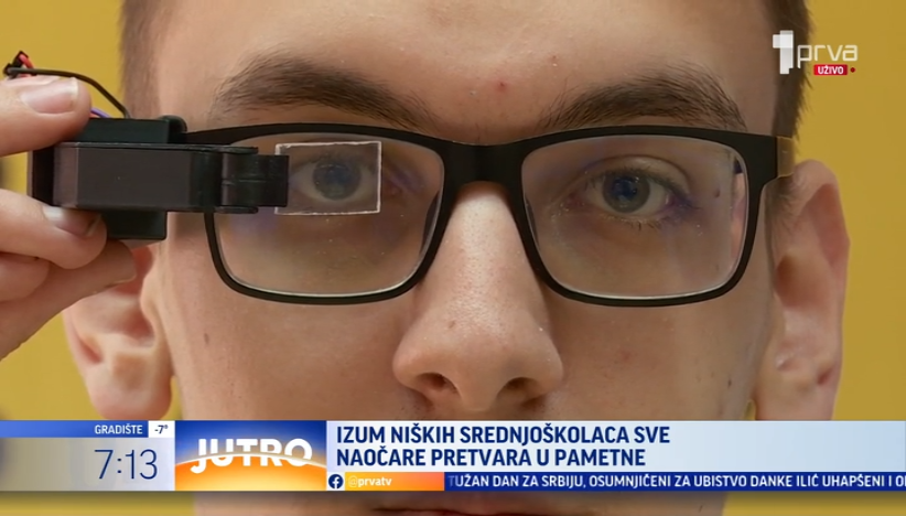 Niški srednjoškolci napravili izum koji svake naočare pretvara u pametne