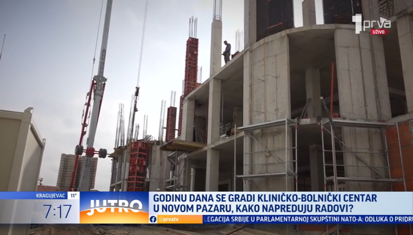 Godinu dana od izgradnje Kliničko-bolničkog centra u Novom Pazaru: Evo kako napreduju radovi