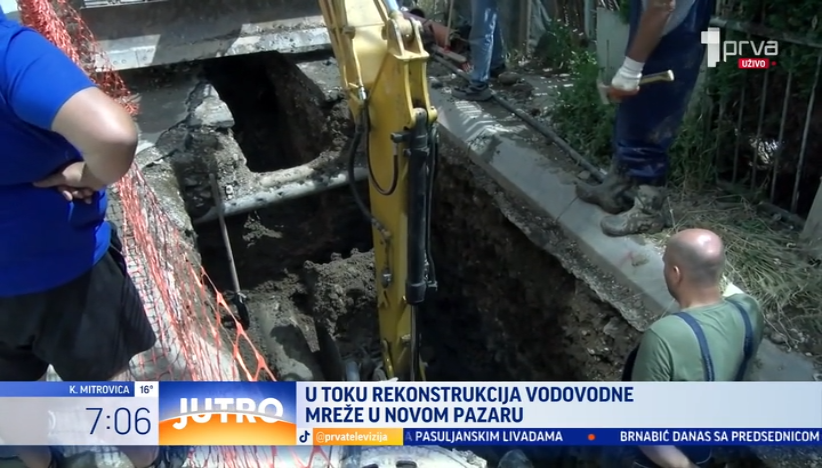 U toku rekonstrukcija vodovodne mreže u Novom Pazaru