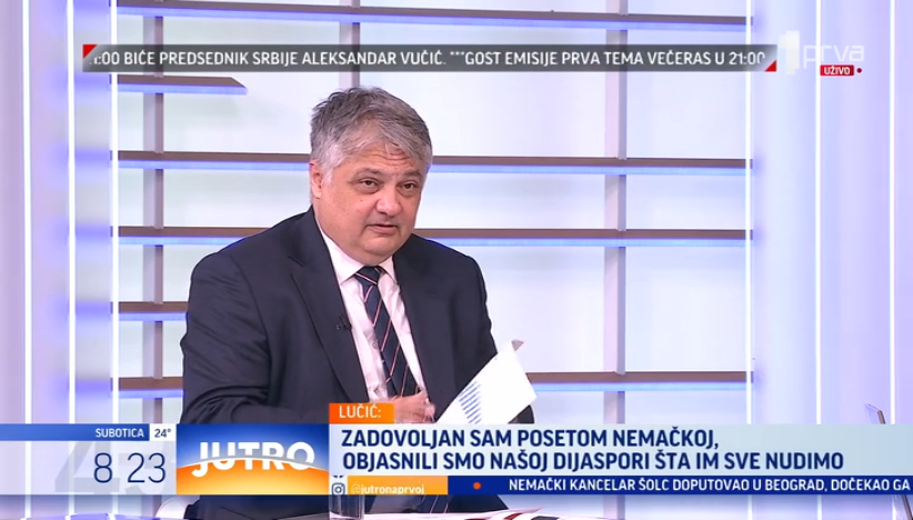 Vladimir Lučić na TV Prva