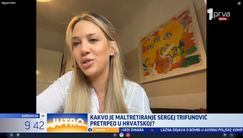 Isidora Trifunović detaljno o Sergejevom hapšenju u Hrvatskoj