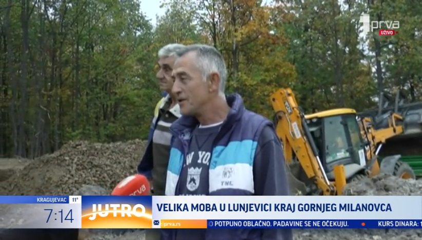 Počela velika moba kod Gornjeg Milanovca