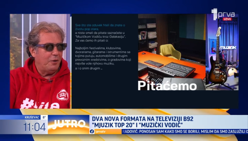 "Mjuzik top 20" i "Muzički vodič" na TV B92