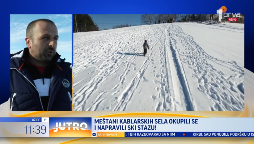 Meštani kablarskih sela napravili svoju ski stazu