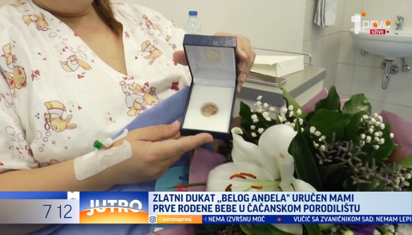 Zlatni dukat "Belog Anđela" ponosnoj mami