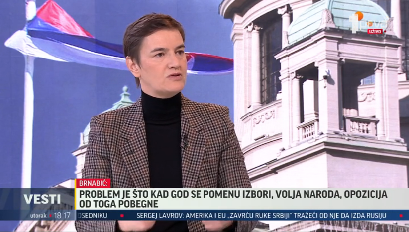 Brnabić: Nije Vučić pozvao na referendum, već opozicija preko CRTE