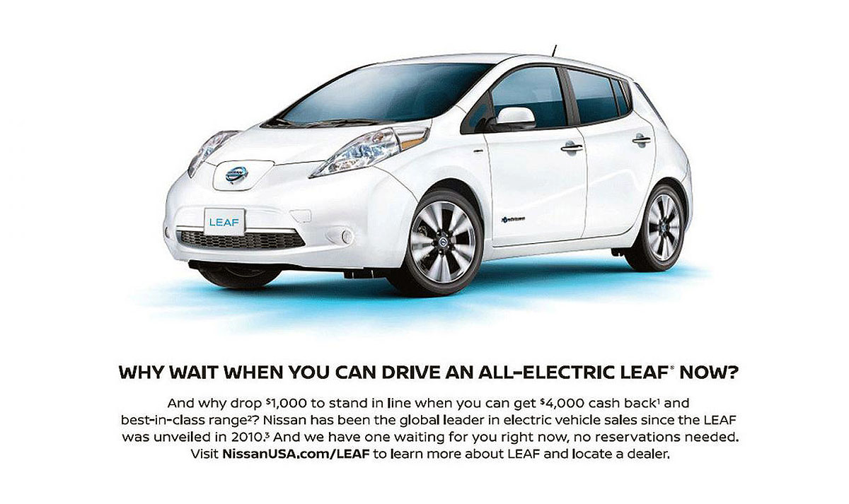 All drives перевод. Nissan Leaf ad. Ниссан Леаф обо на панели visit Dealer. Nissanusa.com.