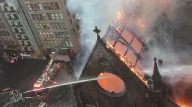 Serbian church burns in NYC; fire in 3 more Orthodox temples