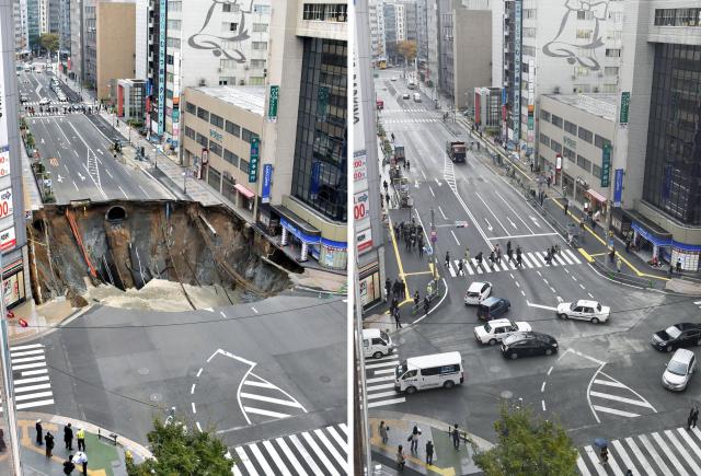 Samo u Japanu: Seæate li se ogromne rupe? Veæ je sanirana (FOTO)