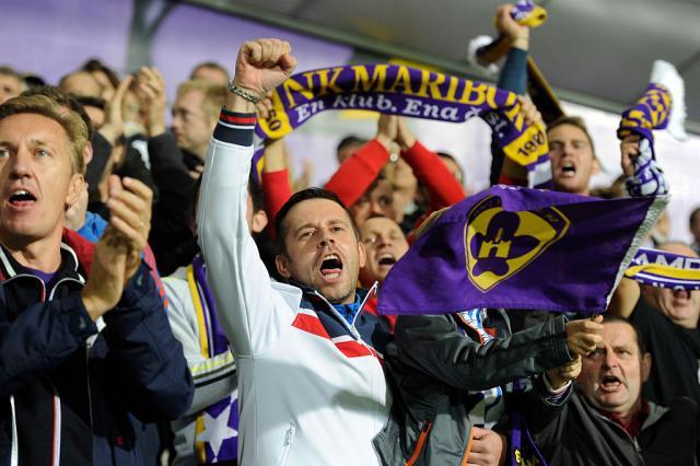 Slovenian football fans chant 