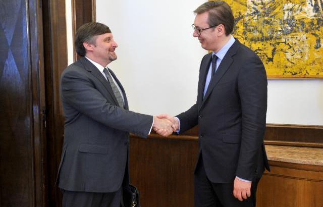Serbian president and US official 