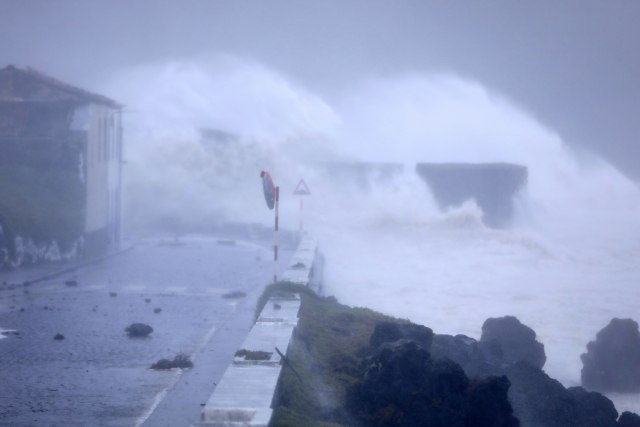 Hurricane Lorenzo hits the Azores Islands in the mid-Atlantic; PHOTO/VIDEO