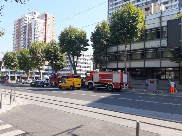 Smoke in the building of the Postal Savings Bank: All employees evacuated PHOTO