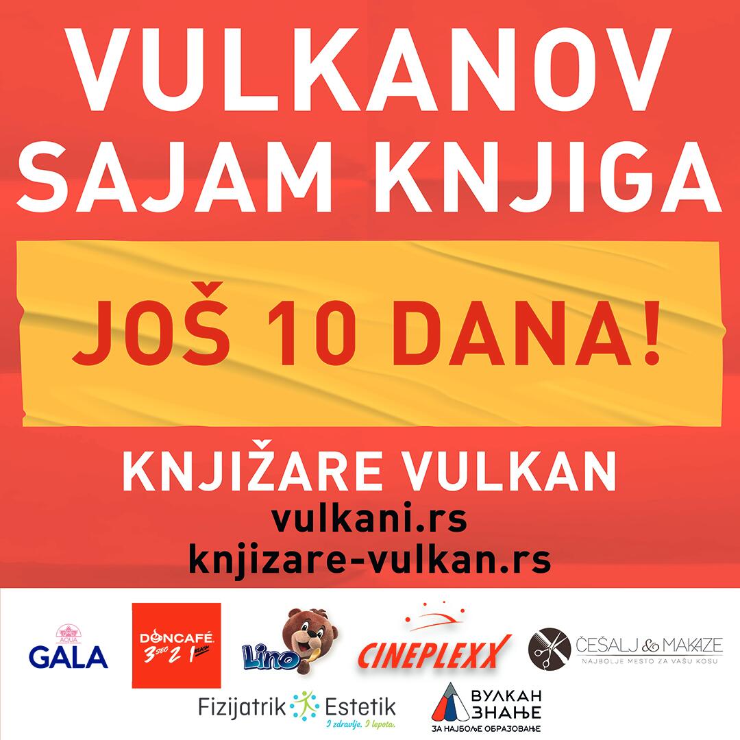 Još 10 dana do Vulkanovog sajma knjiga!