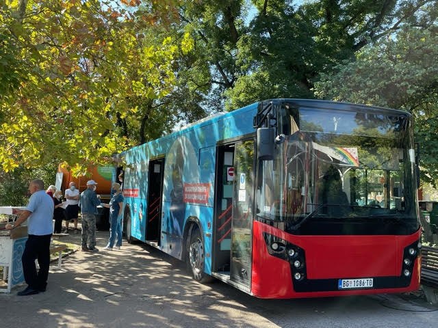 Autobus za vakcinaciju danas i sutra na Zemunskom keju