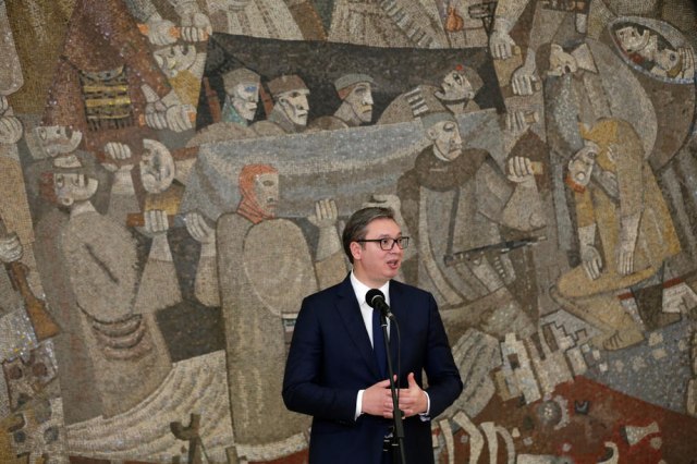 Vučić is addressing the nation today