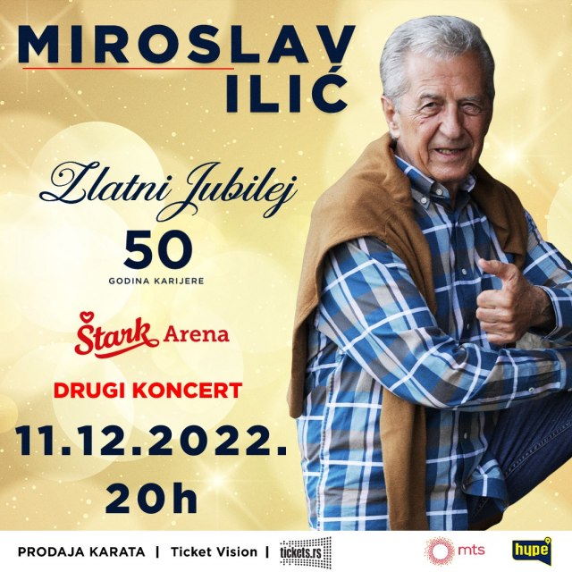 Spremite se - ne za jedan, nego za dva spektaklarna koncerta Miroslava Ilića!