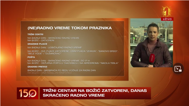 Radno vreme tokom praznika u Beogradu VIDEO