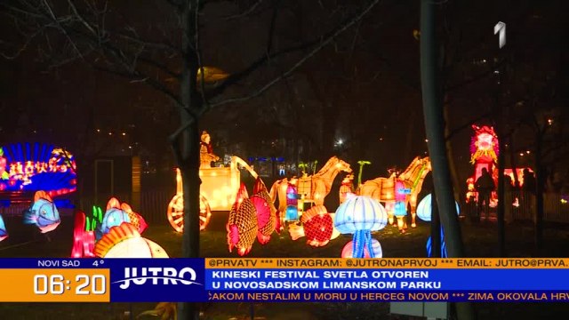 Svetlosni lampioni u Limanskom parku – festival svetla u Novom Sadu VIDEO