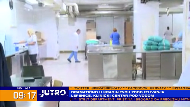 Potop u Kragujevcu: Sve je pod vodom, poplavljen i Klinički centar VIDEO