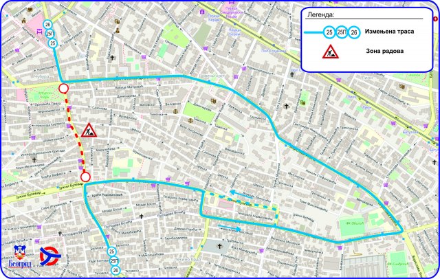 Ove Linije Gradskog Prevoza Opet Menjaju Svoju Trasu FOTO/MAPA - B92