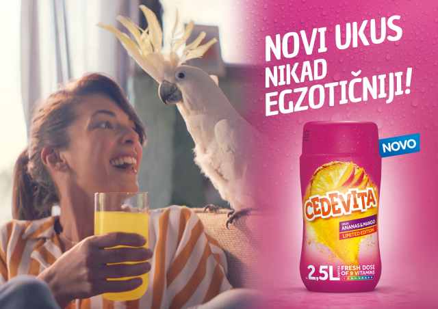 Novi ukus nikad egzotičniji: Cedevita Ananas & Mango