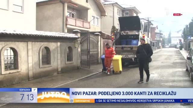 Podeljeno 3.000 kanti za reciklažu u Novom Pazaru VIDEO