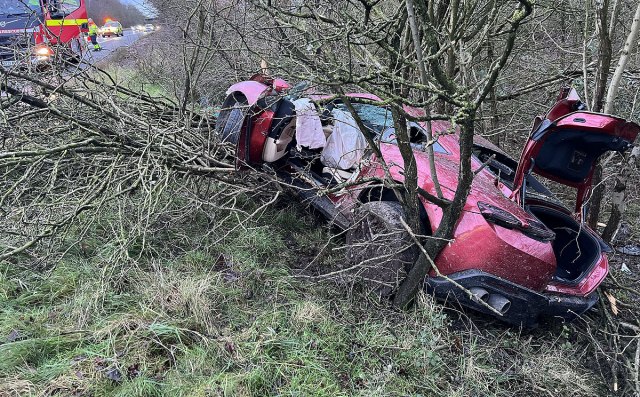 Kakav maler: Prestigao policajca, pa Ferrarijem sleteo s puta FOTO