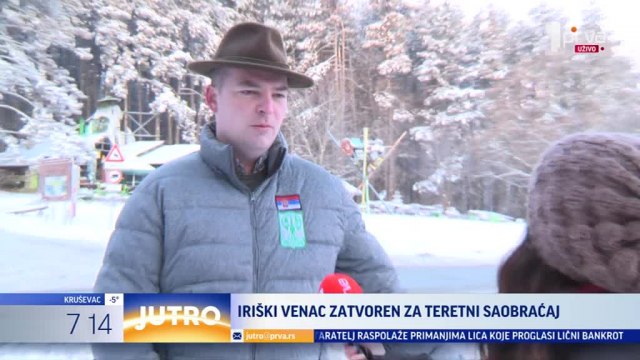 Iriški venac zatvoren za teretni saobraćaj VIDEO