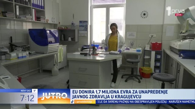 EU donira 1,7 miliona evra za unapreðenje javnog zdravlja u Kragujevcu VIDEO