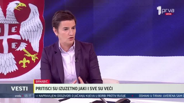 Ana Brnabić za TV Prva: Veliki diplomatski uspeh i velika hrabrost predsednika Vučića VIDEO