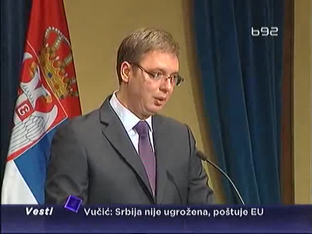 "Srbija nije ugrožena, poštuje EU"