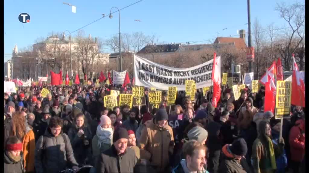 Protesti paralisali Beč