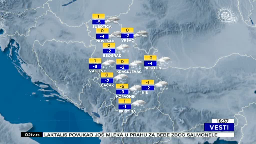 Vremenska Prognoza 14.01.2018. - B92