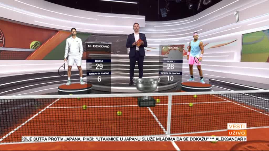 Najava meča Đoković – Nadal u vestima TV Prva