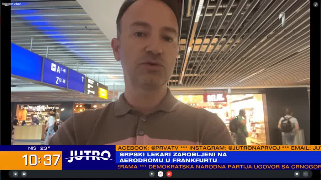 Dr Aničić zaglavljen na aerodromu u Frankfurtu