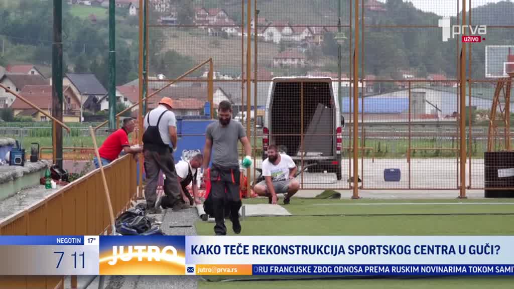 Kako napreduje rekonstrukcija Sportskog centra u opštini Lučani?