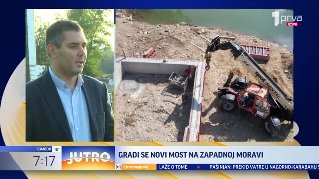 Gradi se novi most na Zapadnoj Moravi